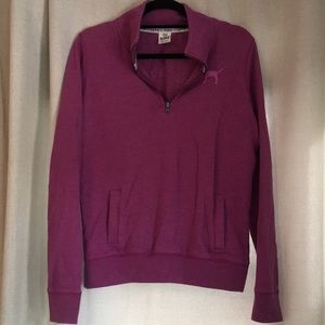 PINK 1/4 zip pullover